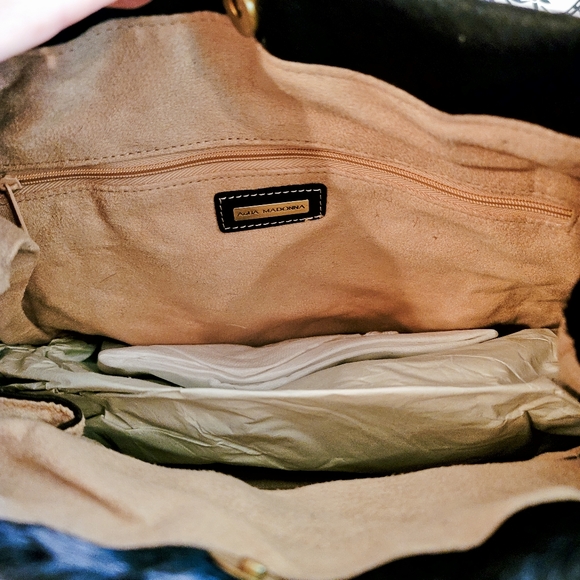 Aqua Madonna leather and calf hair purse - Picture 5 of 7